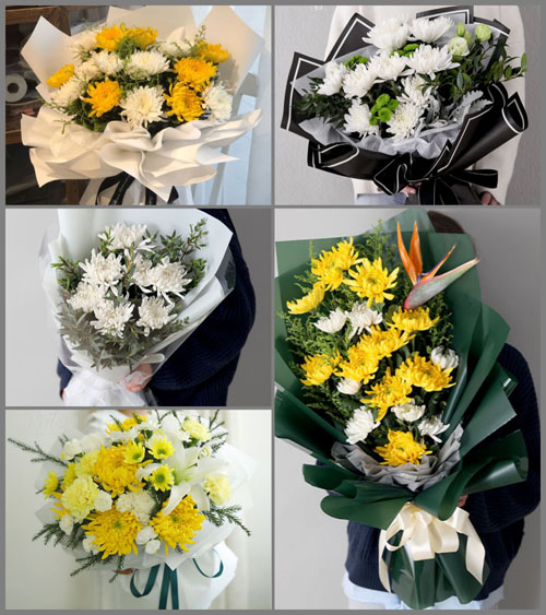 湖南湘潭雨湖区万楼街道白事花束代送